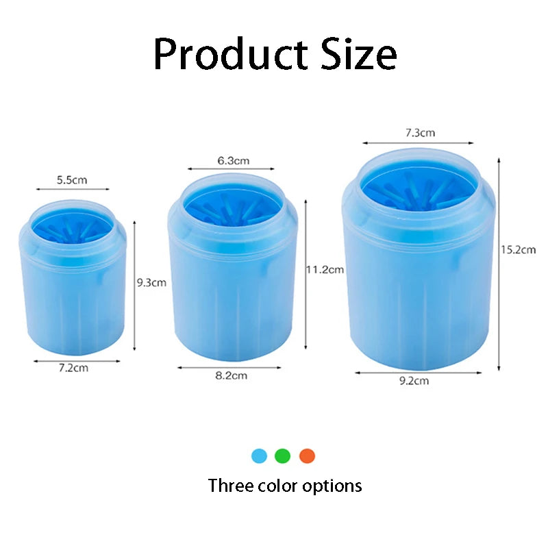 Dog Paw Cleaner Cup Soft Silicone Portable Outdoor Pet paw Washer