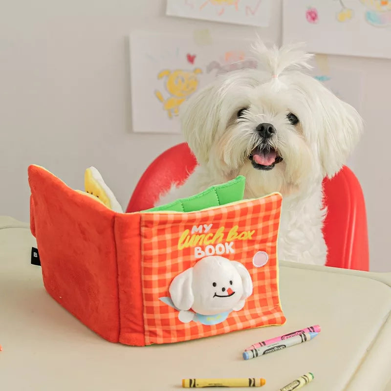 Finding Food Dog Book, Squeaky Dog Toy Cat Plush Toys