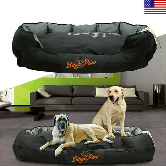 Waterproof XXL Jumbo Sofa Dog Bed Pet Washable Comfy