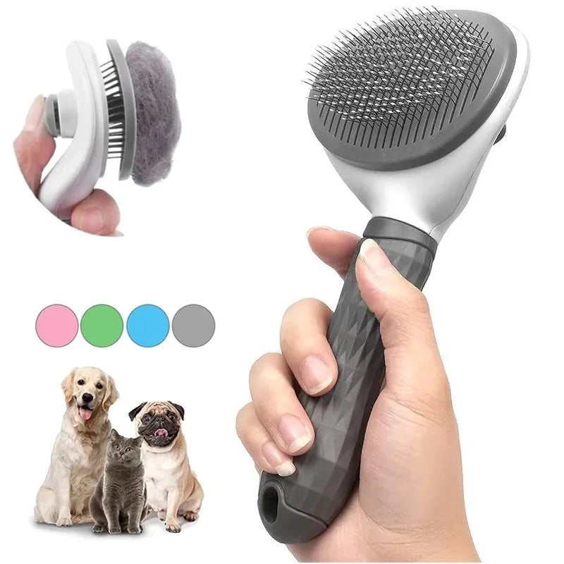 Dog Cat  Brush Comb Self Cleaning Pet Hair Remover