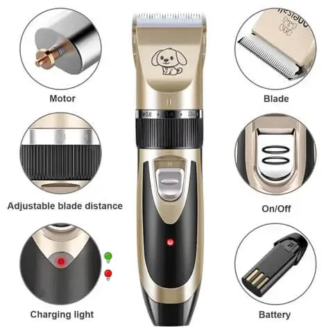 Pet Clippers Low-noise Grooming Tool Dog Cat Animal Hair Trimmer