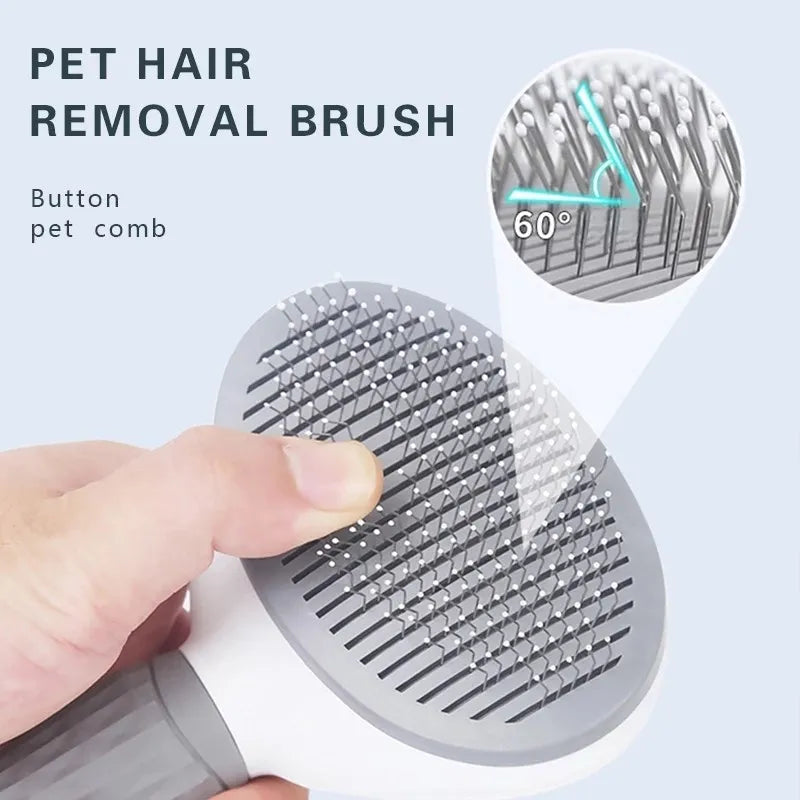 Dog Cat  Brush Comb Self Cleaning Pet Hair Remover