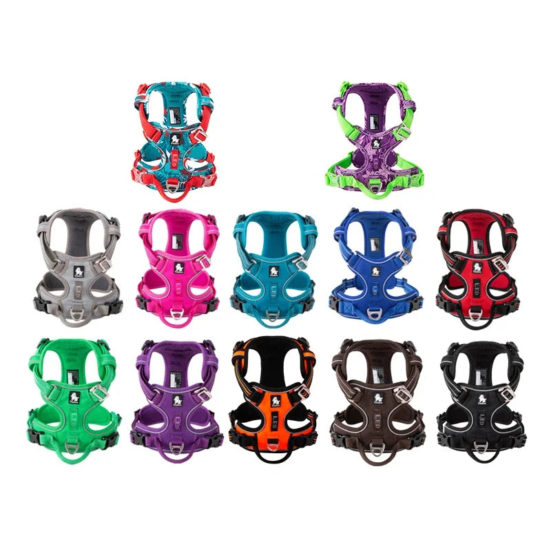 Truelove Pet Reflective Nylon Dog Harness No Pull Adjustable