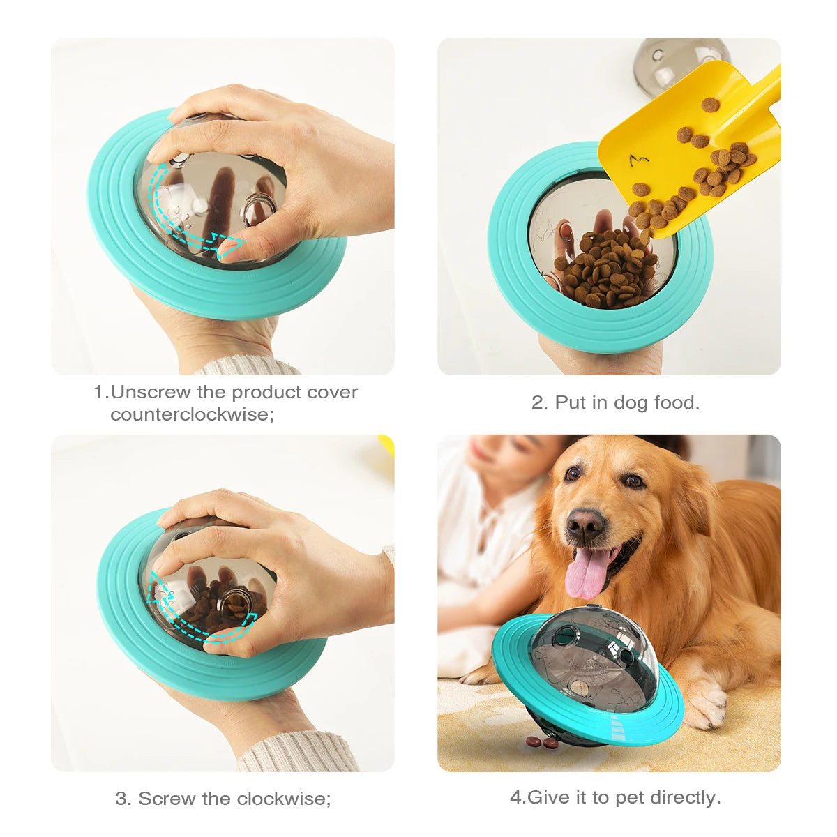 Planet Treat Toy For Small Large Dogs Cat Food Dispensing Interactive Training Toy