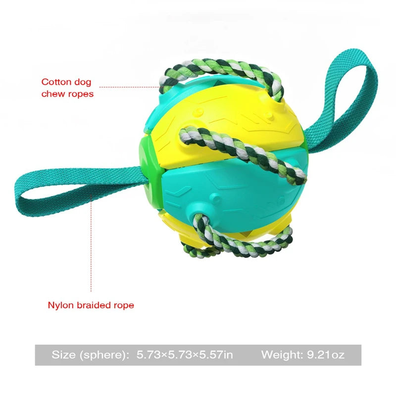 UFO Magic Ball 2in1 Multifunctional Tranining Outdoor Interactive Dog Toy