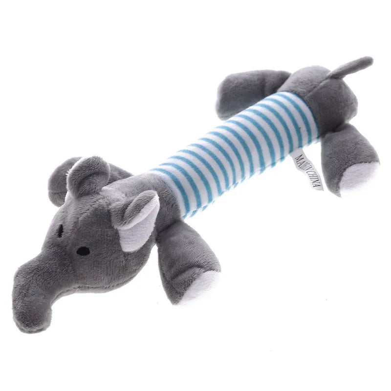 Funny Pet Dog Chew Squeaker Squeaky Plush Sound Toy Cute Animal Design