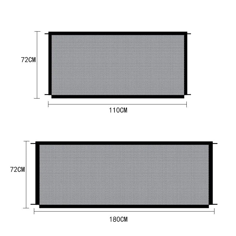 Dog Gate Ingenious Mesh Dog Fence For Indoor and Outdoor, Safe Pet Dog gate Safety Enclosure