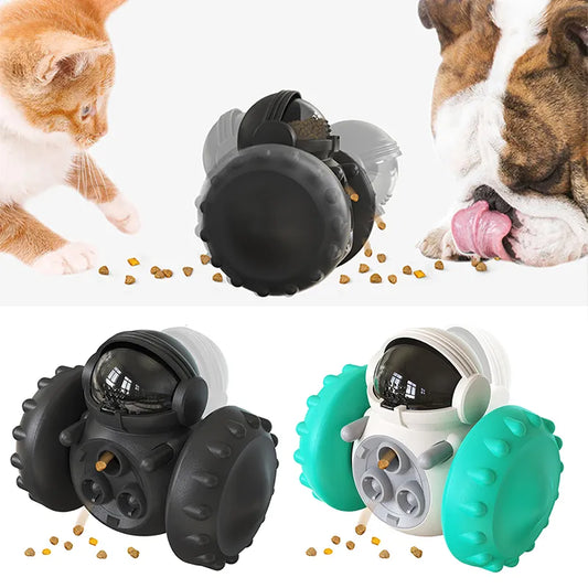 Dog Treat Leaking Tumbler Interactive Toys Puppy Cat Slow Food Feeder Dispenser